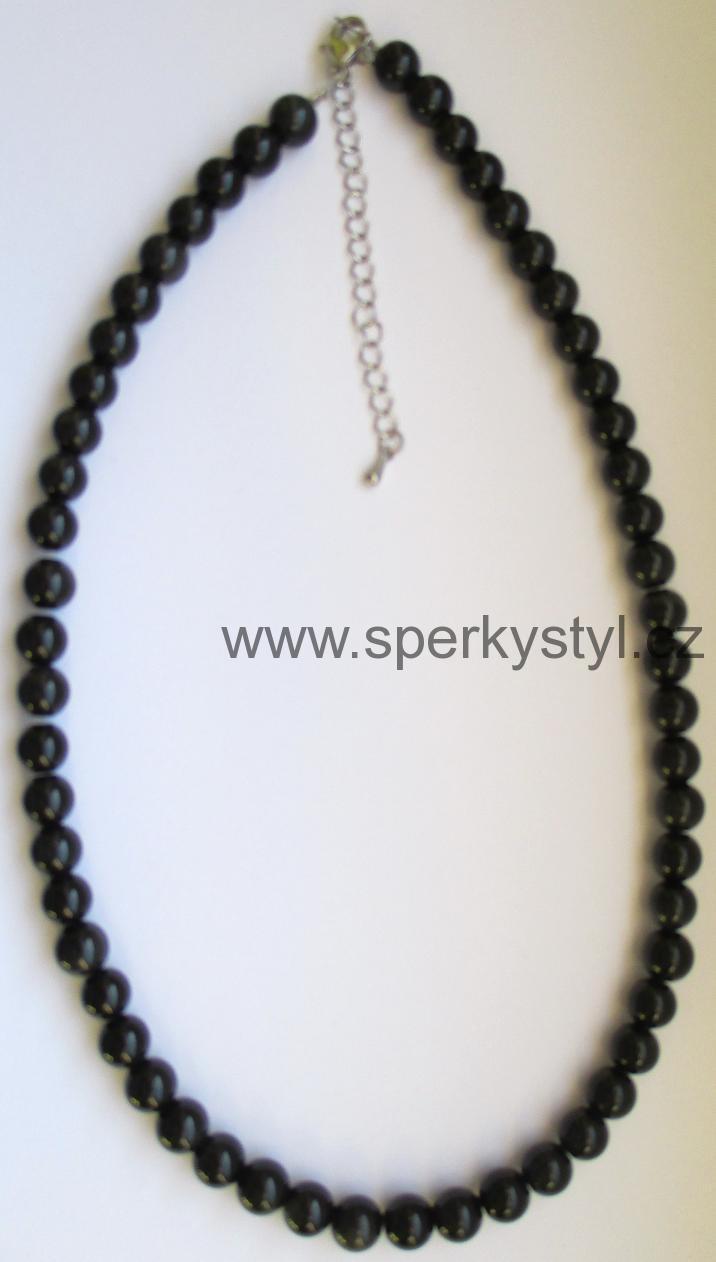 Elegantní náhrdelník z minerálu duhový obsidián