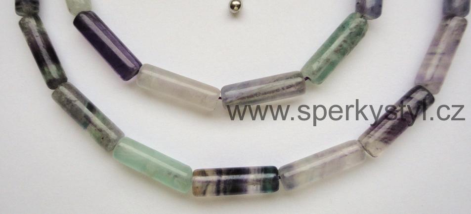 Elegantní náhrdelník z minerálu fluorit