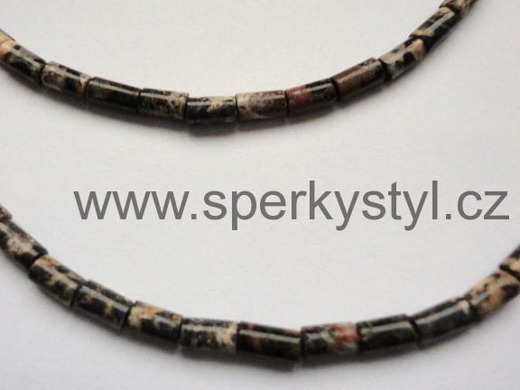 Elegantní náhrdelník z minerálu leopardí jaspis