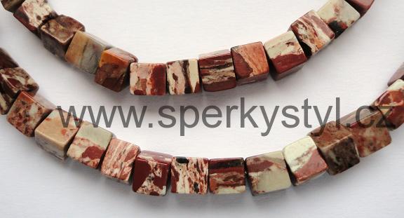 Elegantní náhrdelník z minerálu brekciový jaspis