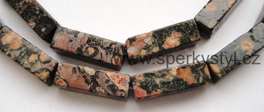 Elegantní náhrdelník z minerálu leopardí jaspis