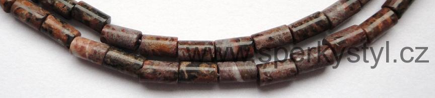 Elegantní náhrdelník z minerálu leopardí jaspis