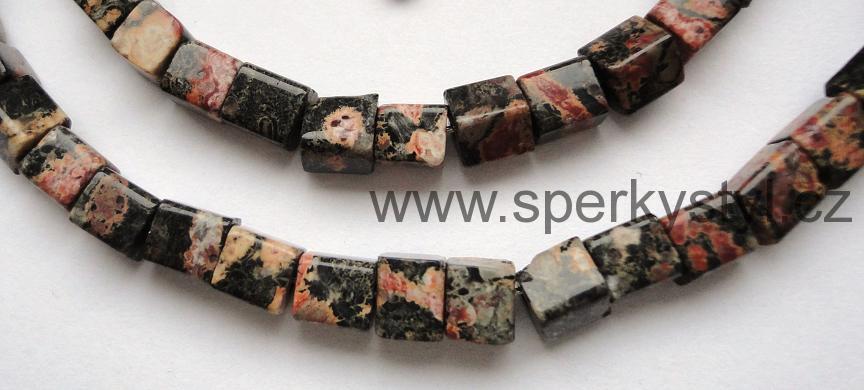 Elegantní náhrdelník z minerálu leopardí jaspis