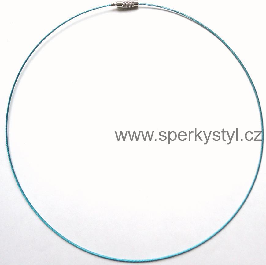 Struna - tyrkysově modrá