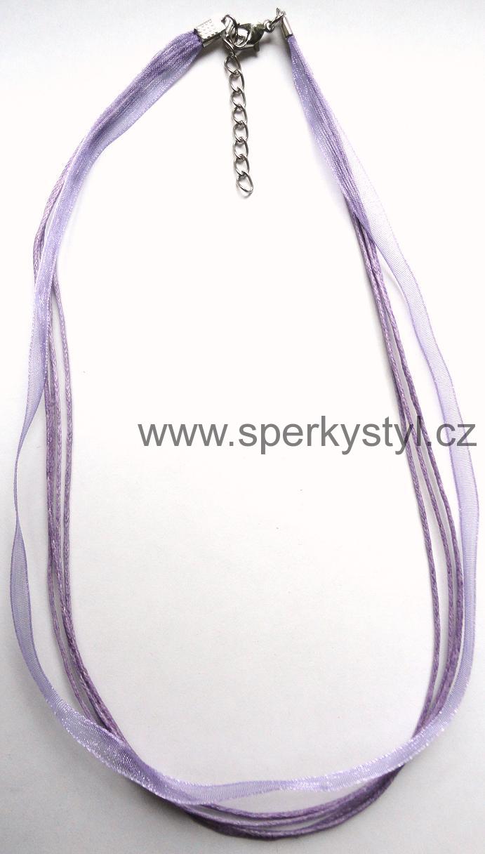 Elegantní stužka - fialková tm.