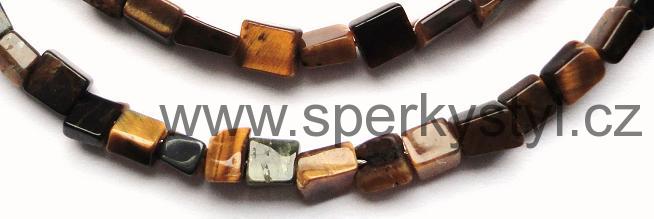 Elegantní náhrdelník z minerálu tygří oko