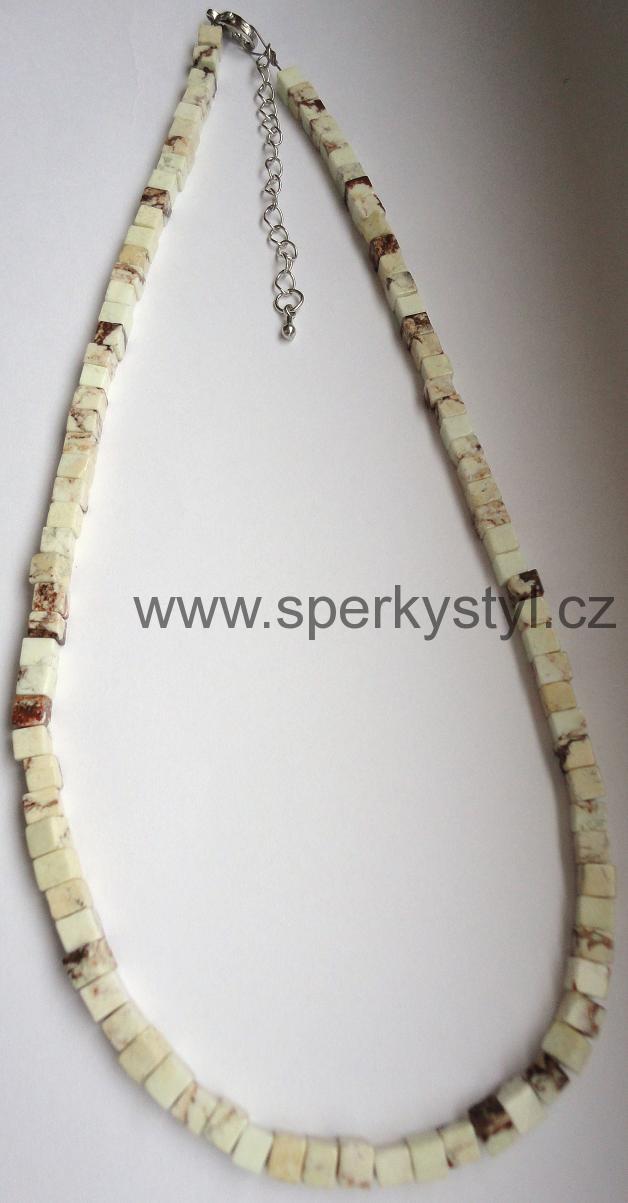 Elegantní náhrdelník z minerálu chryzopras
