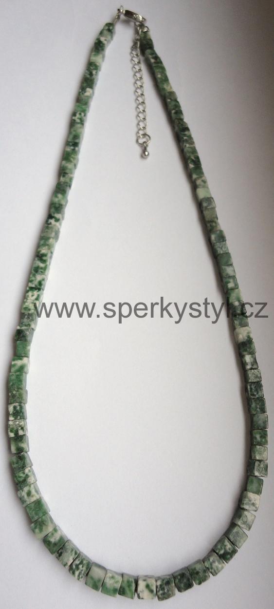 Elegantní náhrdelník z minerálu stromečkový achát