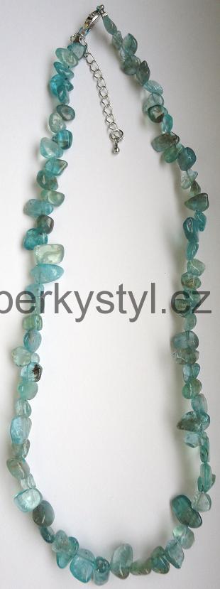 Elegantní náhrdelník z minerálu apatit
