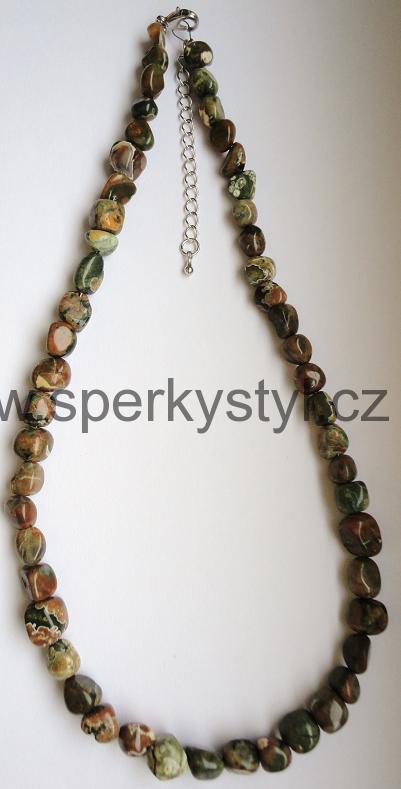 Elegantní náhrdelník z minerálu africký opál