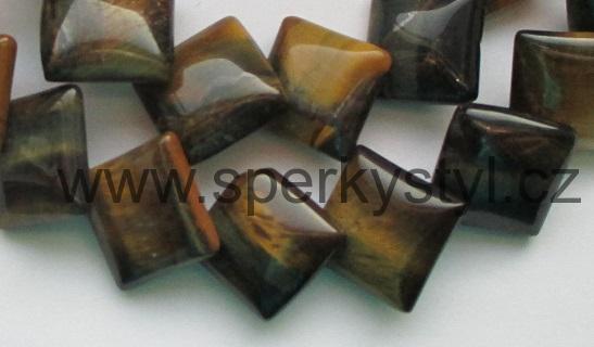 Elegantní náhrdelník z minerálu tygří oko