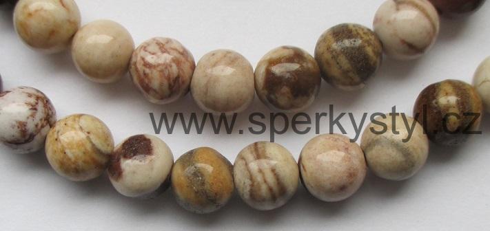 Elegantní náhrdelník z minerálu jaspis mocca