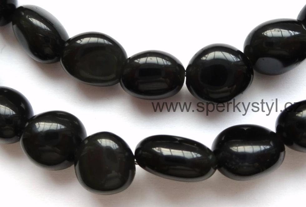Elegantní náhrdelník z minerálu duhový obsidián