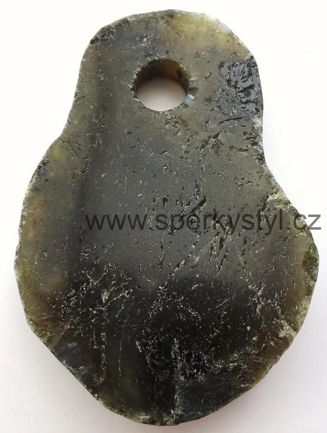 Originální přívěsek ze surového minerálu labradorit