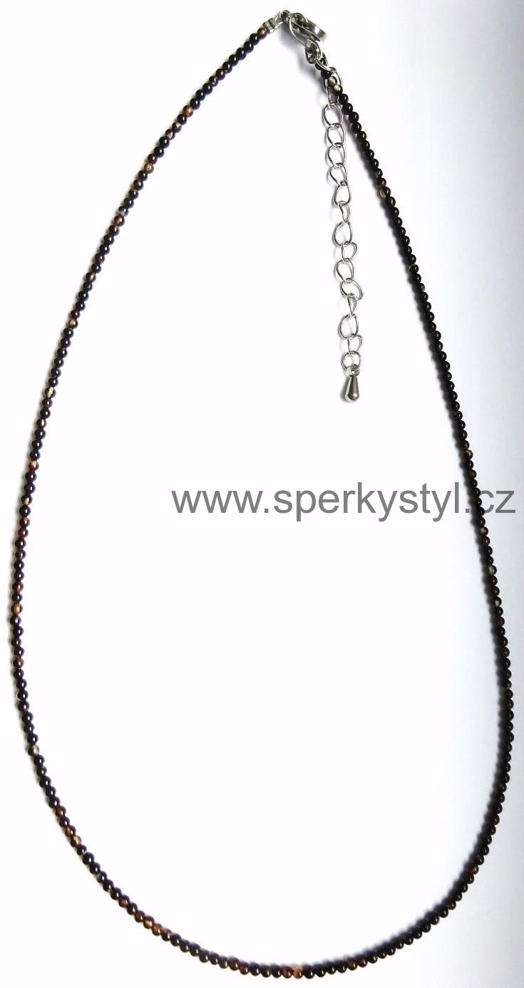 Elegantní náhrdelník z minerálu onyx