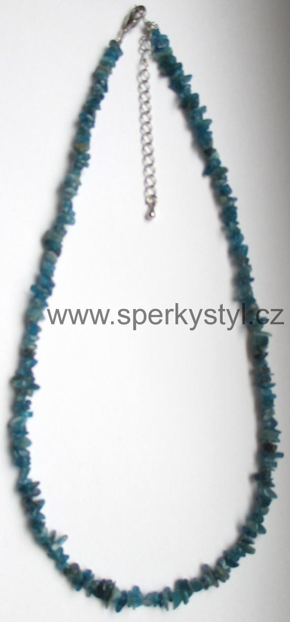 Elegantní náhrdelník z minerálu apatit