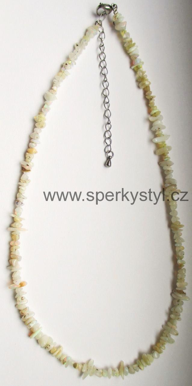 Luxusní náhrdelník z minerálu etiopský opál