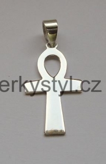 Stříbrný přívěsek ve tvaru křížku