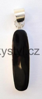 Elegantní stříbrný přívěsek s minerálem onyx