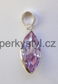 Elegantní stříbrný přívěsek se zirkonem