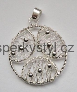 Elegantní stříbrný přívěsek 