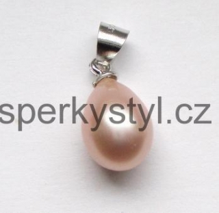 Elegantní stříbrný přívěsek s říční perlou