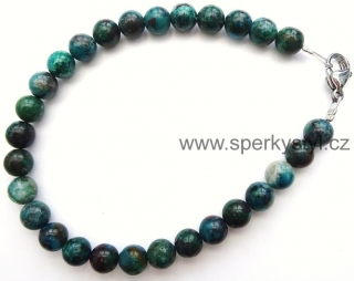 Elegantní náramek z minerálu chryzokol