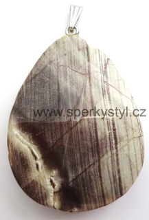 Elegantní přívěsek z minerálu jaspis deštný prales
