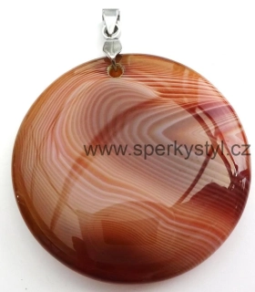 Elegantní přívěsek z minerálu karneol