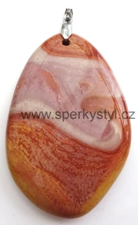 Elegantní přívěsek z minerálu jaspis mokait