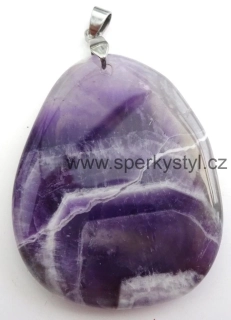 Elegantní přívěsek z minerálu ametyst