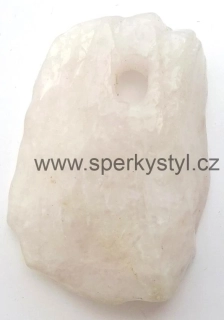 Originální přívěsek ze surového minerálu růženín