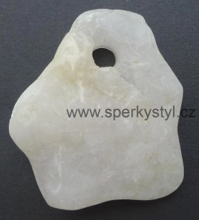 Originální přívěsek ze surového minerálu růženín
